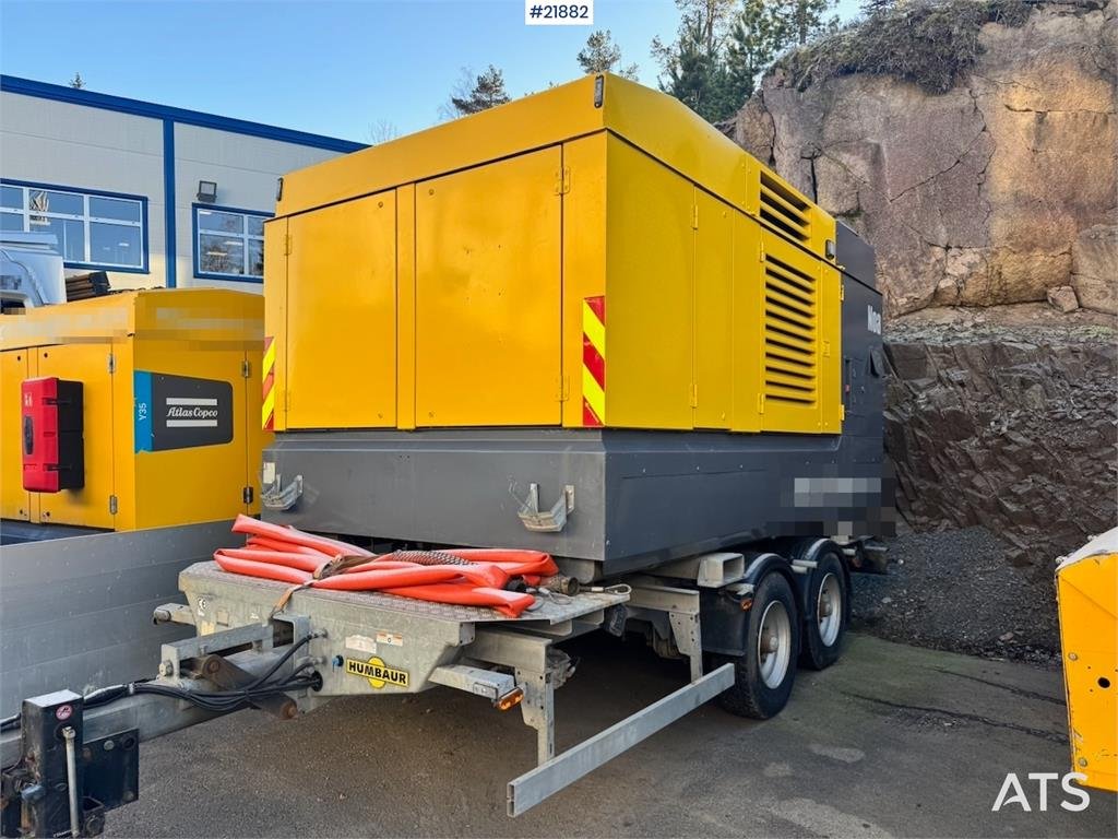 Atlas Copco Y35 Air Compressor on Humbaur chassis. 2018 21882 Y35 Air Compressor on Humbaur chassis. 2018 1 Compressors