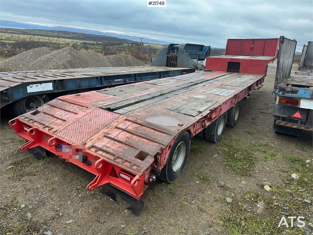 Damm 3SD335 3 axle machine trolley 1987 21749 Damm 3SD335 3 axle machine trolley 1987 1 Lowloader trailers