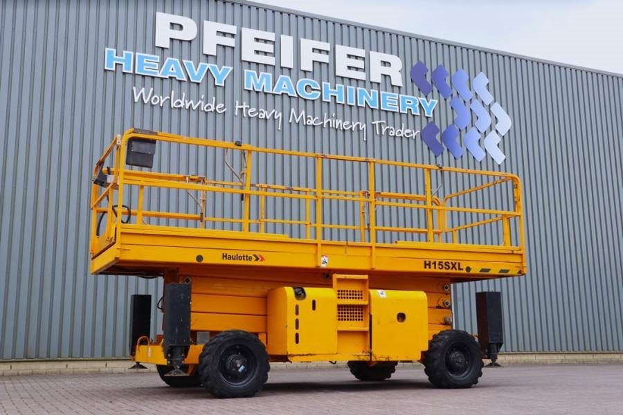 Haulotte H15SXL Diesel, 4x4 Drive, 15m Working Height, 500k 2011 HAULOTTE - H15SXL - 62922 H15SXL Diesel, 4x4 Drive, 15m W...