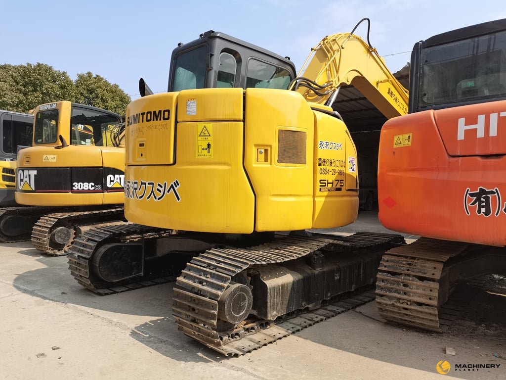 Sumitomo SH75 Crawler Excavator Original good conditon SH75 2019 1 Crawler Excavators image 2
