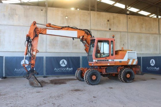 Liebherr A316 Diesel Wheeled Excavator 112 hp 1998 6665 1998 2 Wheeled Excavators