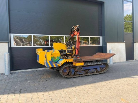 Tracked dumper Yanmar Diesel with palfinger crane 2 Tracked Dumpers