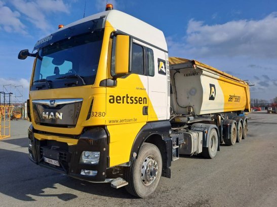 Stas S300CX ALU + MAN TGX18.470 Hydrodrive Stas S300CX ALU + MAN TGX18.470 Hydrodrive 2014 2 Dump trailers