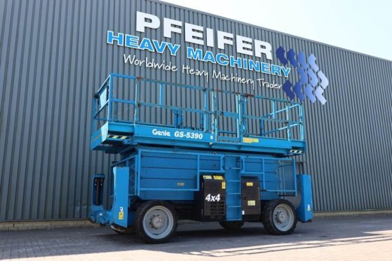 Genie GS5390 Diesel, 4x4 Drive, 18.15m Working Height, 6 GS5390 Diesel, 4x4 Drive, 18.15m Working Height, 6 2014 2 Scissor...