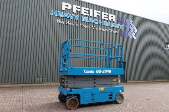 Genie GS2646 Electric, Working Height 9.80m, Capacity 45 GS2646 Electric, Working Height 9.80m, Capacity 45 2013 2 Scissor...