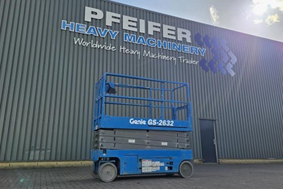 Genie GS2632 Electric, Batteries 2025, 10m Working Heigh GS2632 Electric, Batteries 2025, 10m Working Heigh 2011 2 Scissor...