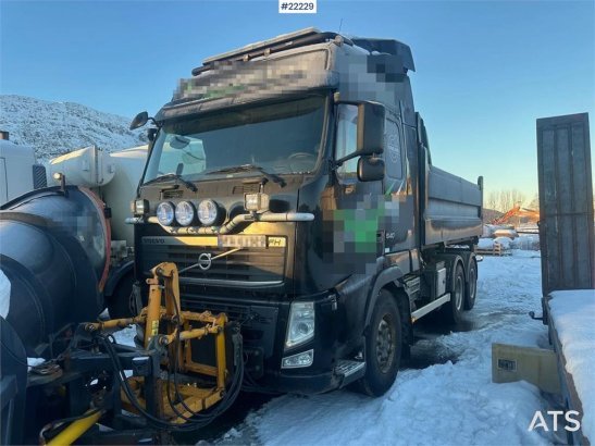 Volvo FH540 6x4 plow-rigged combi truck w/ 2007 Kel-Berg 3294 2010 2 Tipper trucks