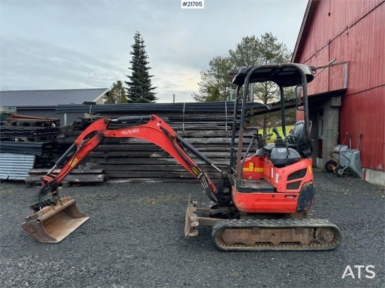 Kubota U17-3a Mini Excavator with 4 Buckets, Ripper, and U17-3a Mini Excavator with 4 Buckets, Ripper, and 2015 2