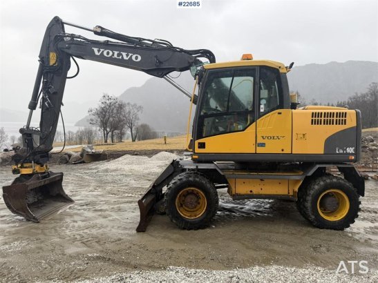 Volvo EW140C wheeled machine w/rototilt, sanding bucket EW140C wheeled machine w/rototilt, sanding bucket 2007 2 Wheeled E...