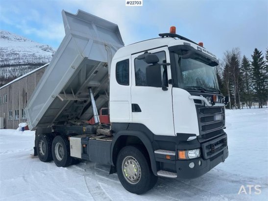 Scania R580 6x2 plow rigged tipper truck w/ plow plate. S R580 6x2 plow rigged tipper truck w/ plow plate. S 2016 2 Tipper...