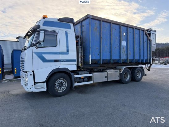 Volvo FH500 6x2 hook truck with 24t joab hook, 35m³ cont 3292 2010 2