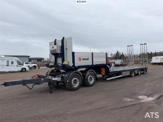 Istrail 3 axle machine trailer w/ 2 sets of tires, boom, t Istrail 3 axle machine trailer w/ 2 sets of tires, boom, t 2013...
