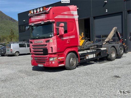 Scania R480 6x2 hook truck w/ crane hydraulics and replac R480 6x2 hook truck w/ crane hydraulics and replac 2011 2