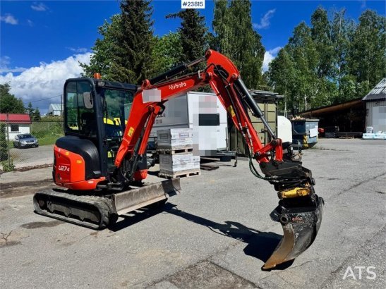 Kubota U27-4 Mini Excavator with Rototilt and 2 Buckets – 10085 2019 2