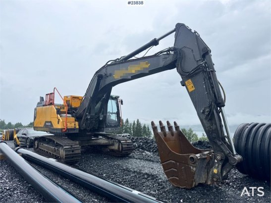Volvo EC250EL Excavator with Drill Rig, GPS, Rototilt an EC250EL Excavator with Drill Rig, GPS, Rototilt an 2018 2 Crawler...