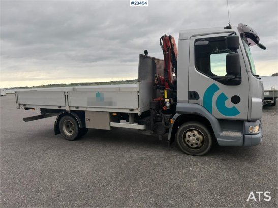 DAF 45.180 flatbed truck with low mileage and a PK4100 45.180 flatbed truck with low mileage and a PK4100 2007 2