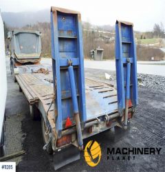 Damm 3 axis machine trailer with manual widening and ra 1986 11285